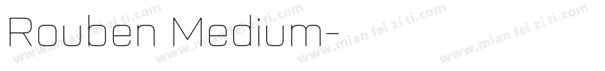 Rouben Medium字体转换